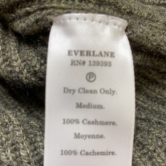 Everlane cashmere funnel neck ribbed knit sweater - Picture 8 of 9
